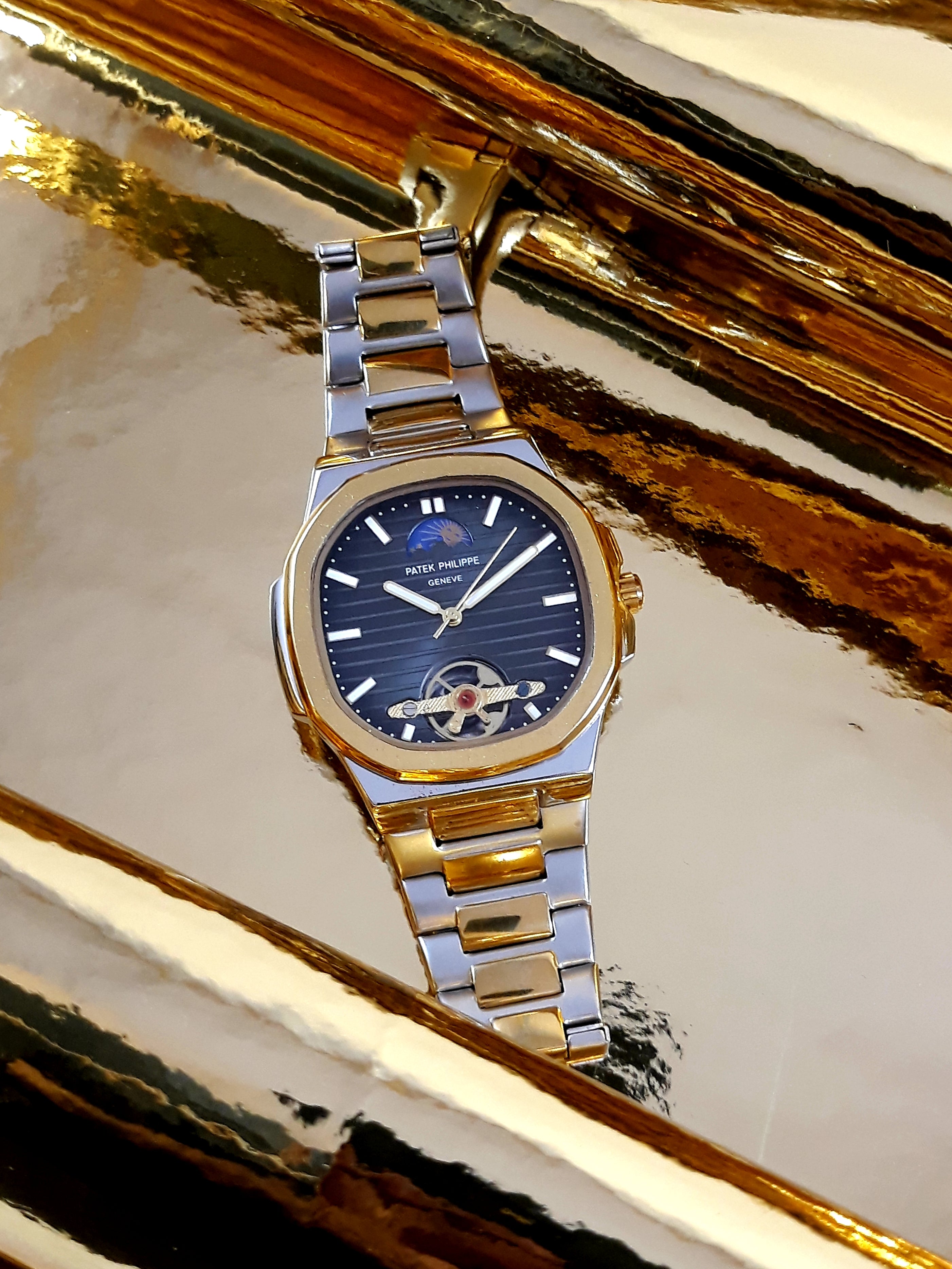 Patek Philippe Geneve – Two-Tone Gold & Silver Automatic Watch